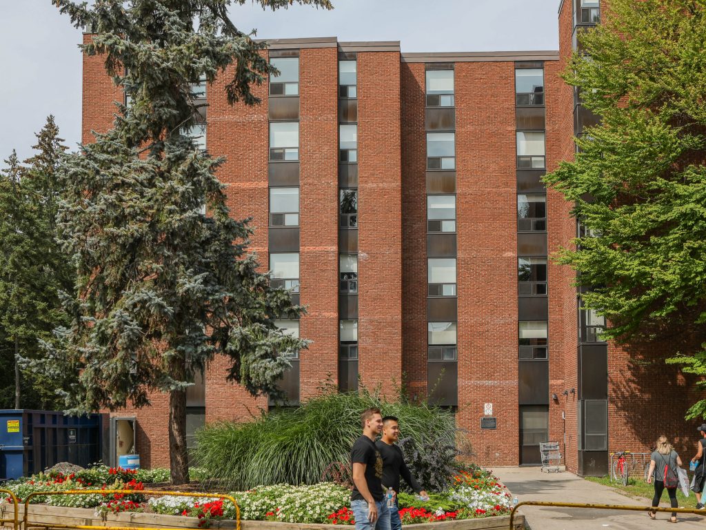 Woodstock Hall is located in the north quad at McMaster University