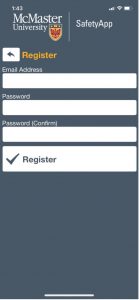 Registration page in MacCheck.